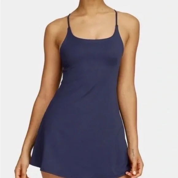 HALARA Peacoat Blue Easy Peasy SoftlyZero Active Dress - Picture 1 of 4